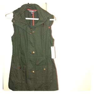 Olive Green Cargo Vest